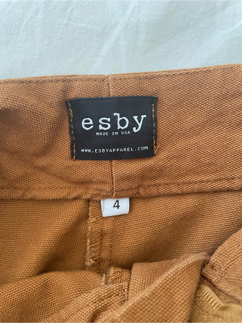 Esby High-Waist Wide Leg Pants - Rust Brown - Picture 3 of 5